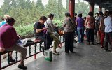 Peking Himmelspalast Park mit Handarbeitsgruppe